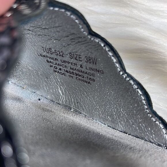 Alegria Tuscany Pewter Dazzle Leather Strapped Slides Sz 38/US 8-8.5 - Picture 5 of 7